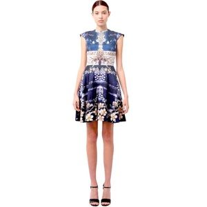 Mary Katrantzou Dress Floral Print A Line Babe Iona